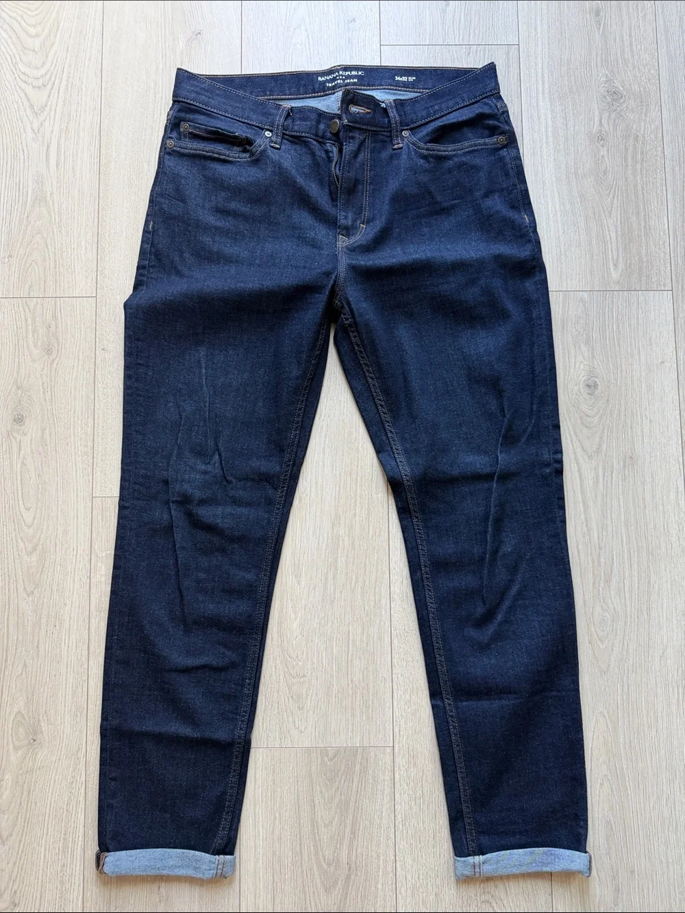 Banana Republic Dark Blue Men’s Travel Jeans a 34x32 Slim Fit